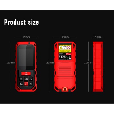 Mileseey M2 50m Laser Rangefinder meter laser distance meter  Laser Measure Tools Diastimeter