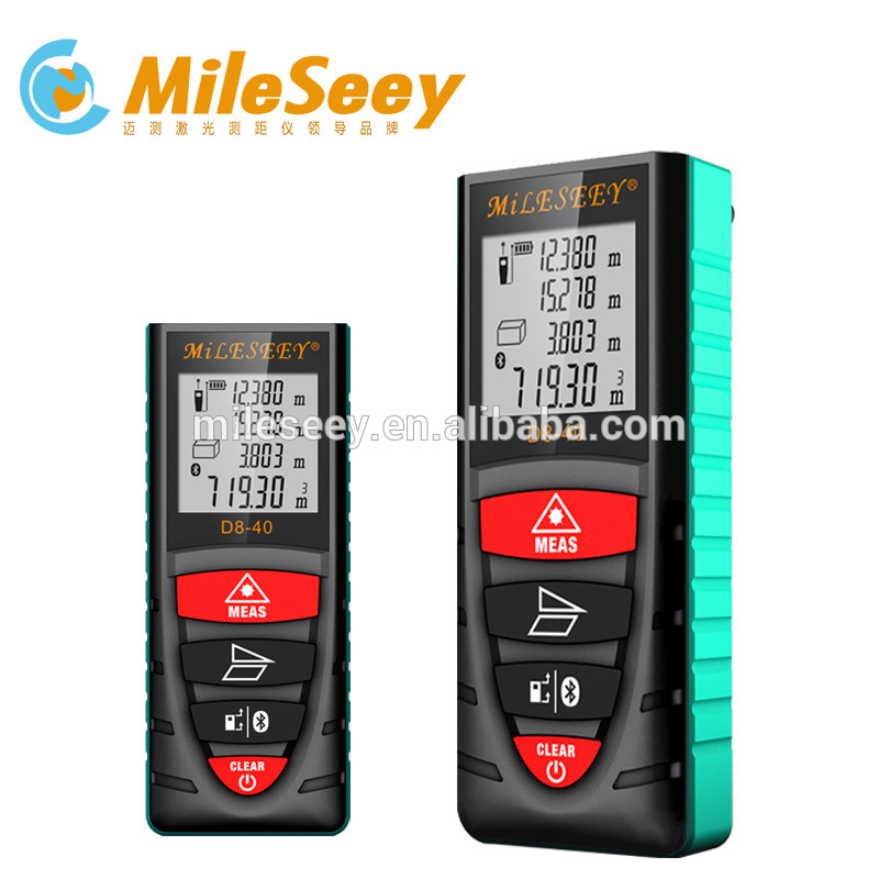 2016 Mileseey D8 Handheld Laser Distance Meter Rangefinder digital laser meter bluetooth 40m