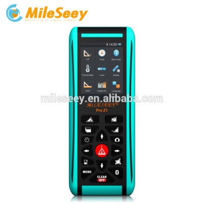 China wholesale tools New Mileseey Pro Z1 100m bluetooth digital laser distance meter with 4X zoom