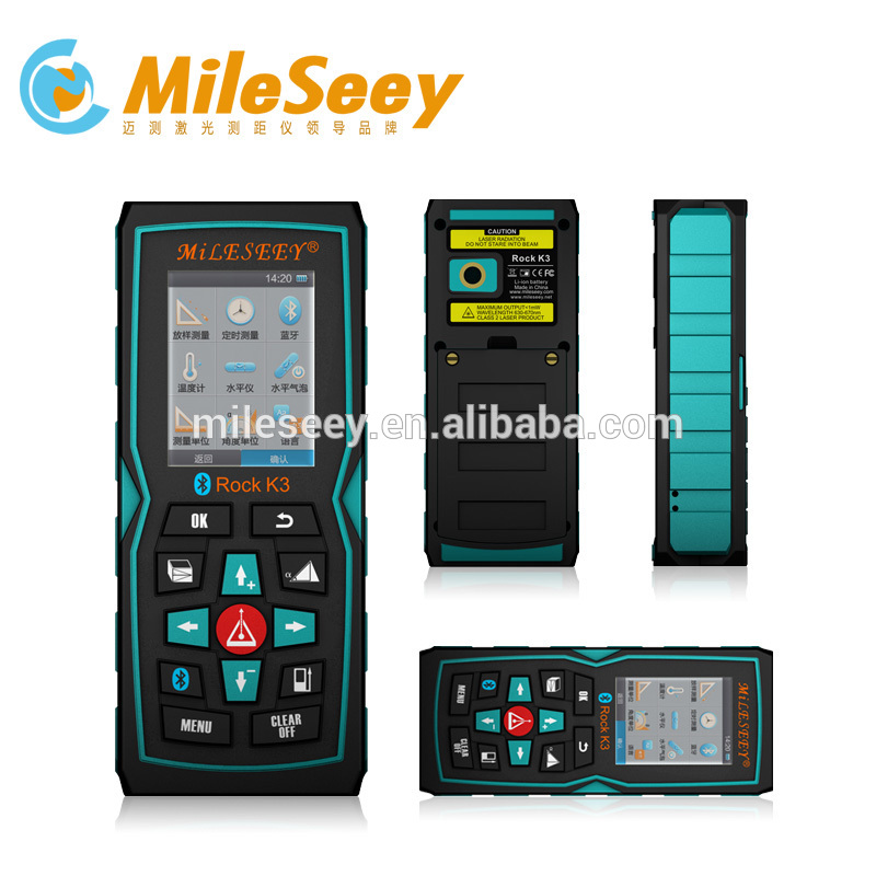 2016 Hot Mileseey Rock K3 200M handheld laser range meter bluetooth laser measure